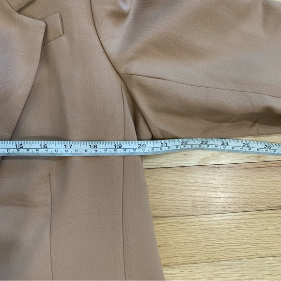 J. Crew Willa Women’s Wool Blend Camel Colored One Button Blazer Size 12 Chic - Picture 14 of 16